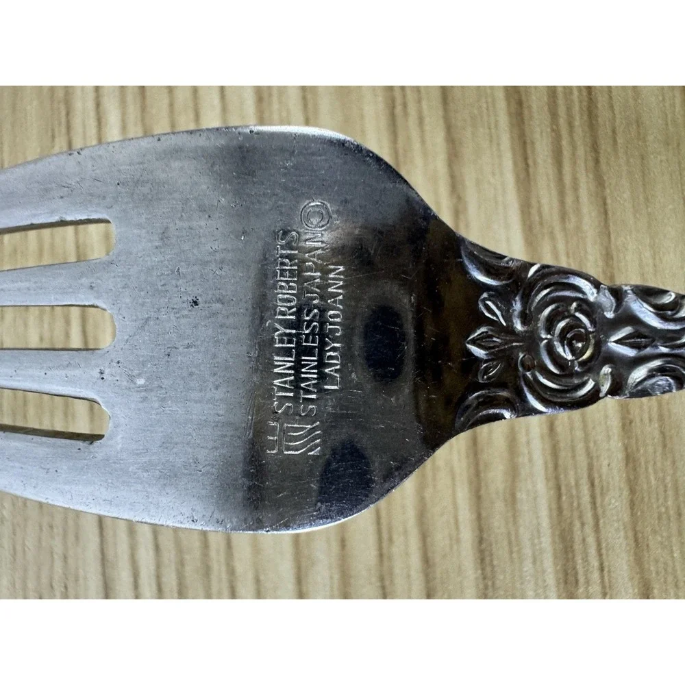 Vintage Stanley Roberts Lady JoAnn Dinner Forks Set of 4 Stainless Japan